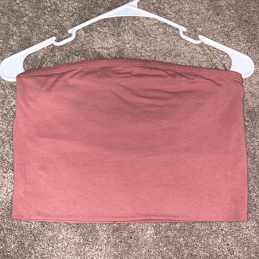 Pink Bandeau Top